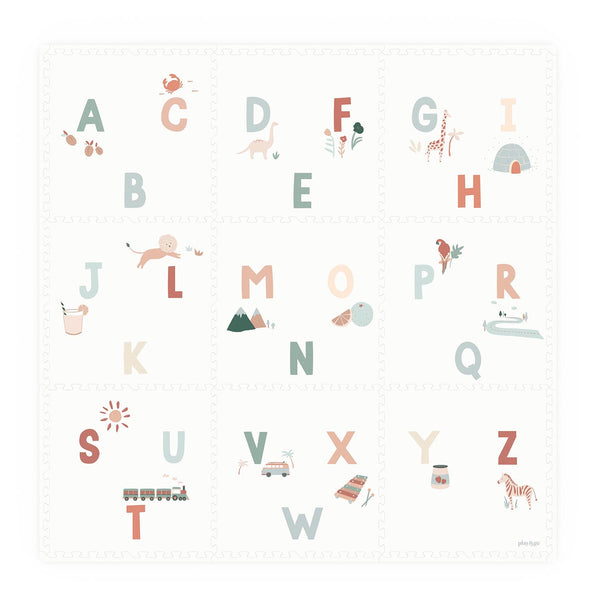 Tapis puzzle EEVAA alphabet/terrazzo