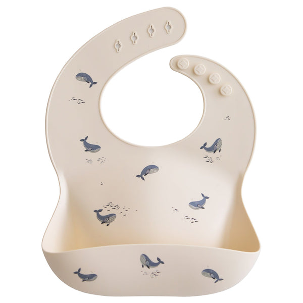Bavoir silicone Whales