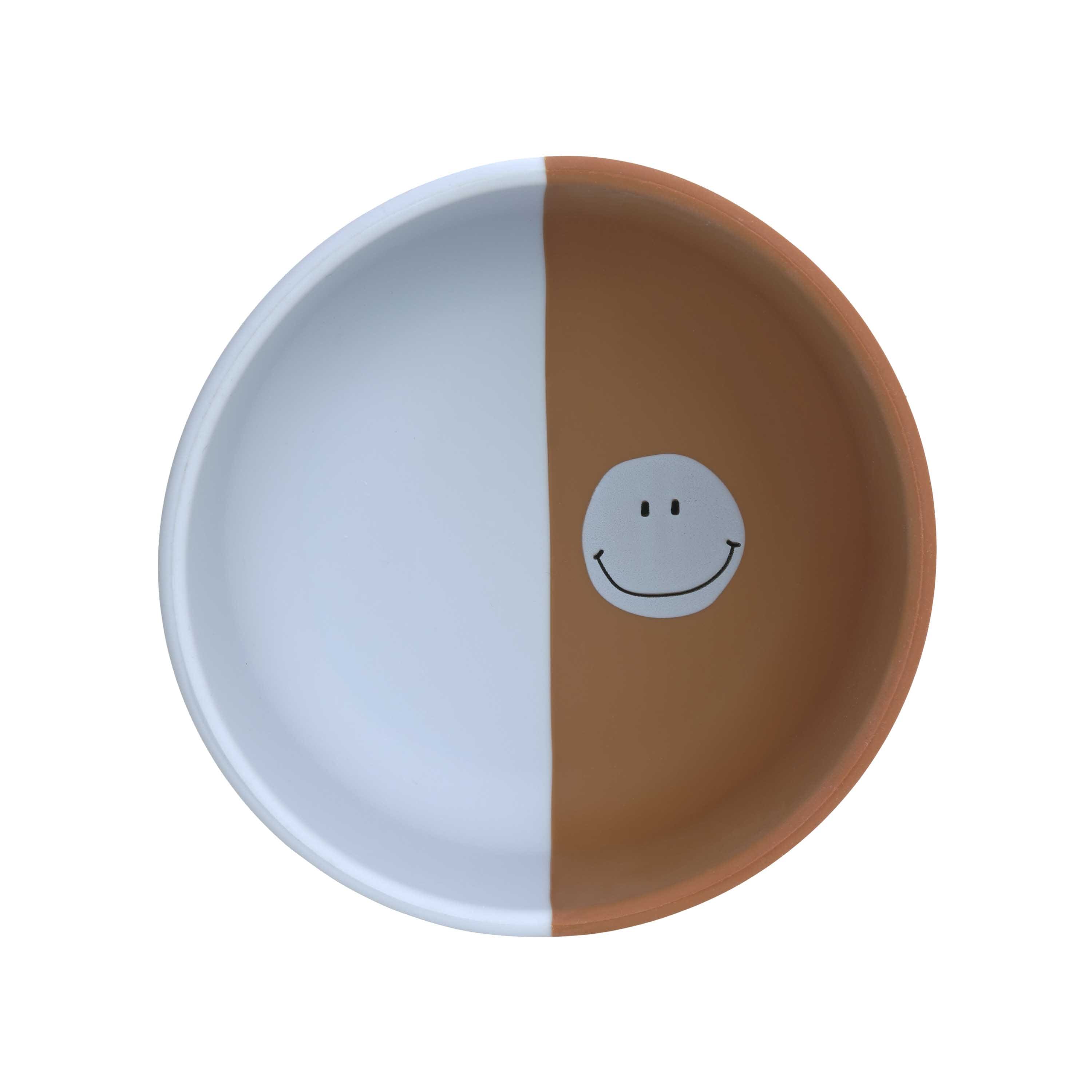Bol silicone - Happy Rascals Smile Bleu