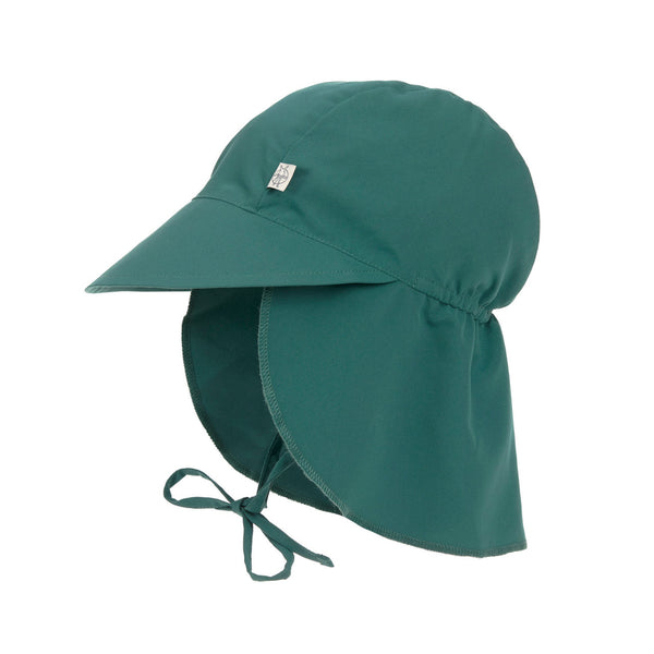 Chapeau protège nuque anti-UV bébé - vert