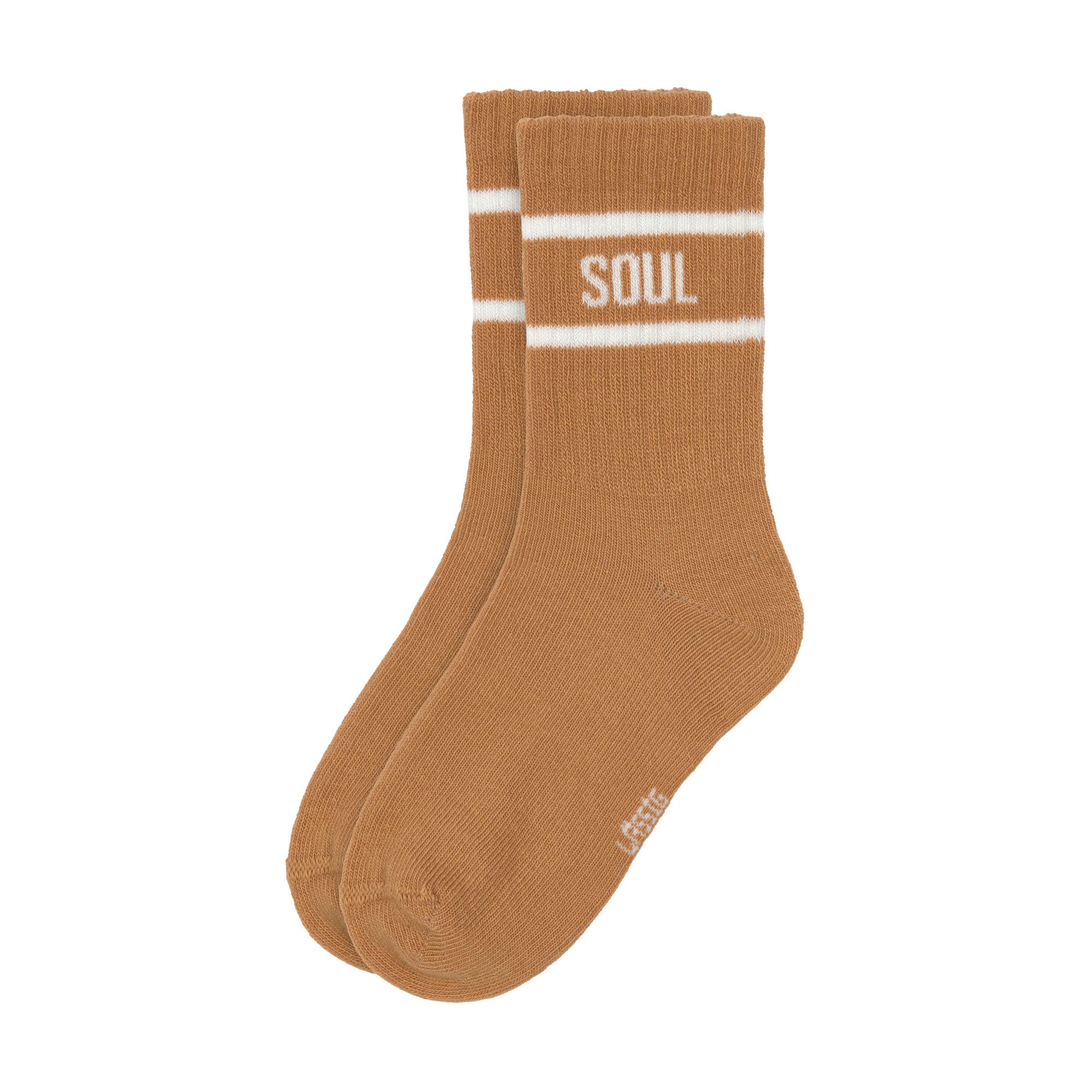 Lot de 3 chaussettes tennis - Little Gang khaki caramel