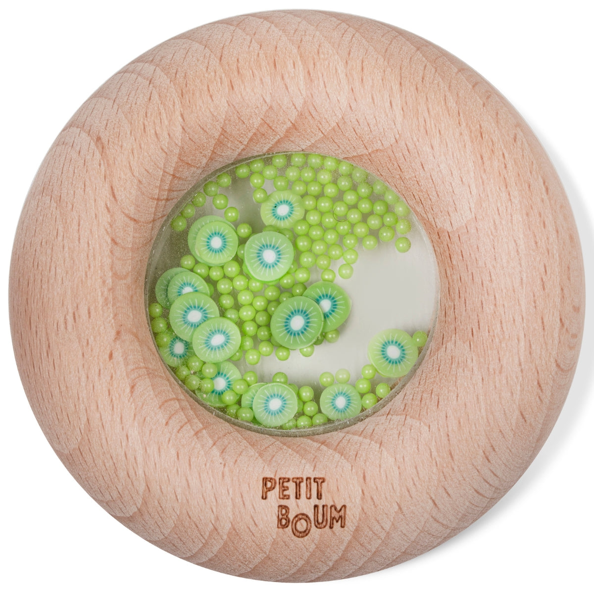 Hochet sensoriel donut - kiwis