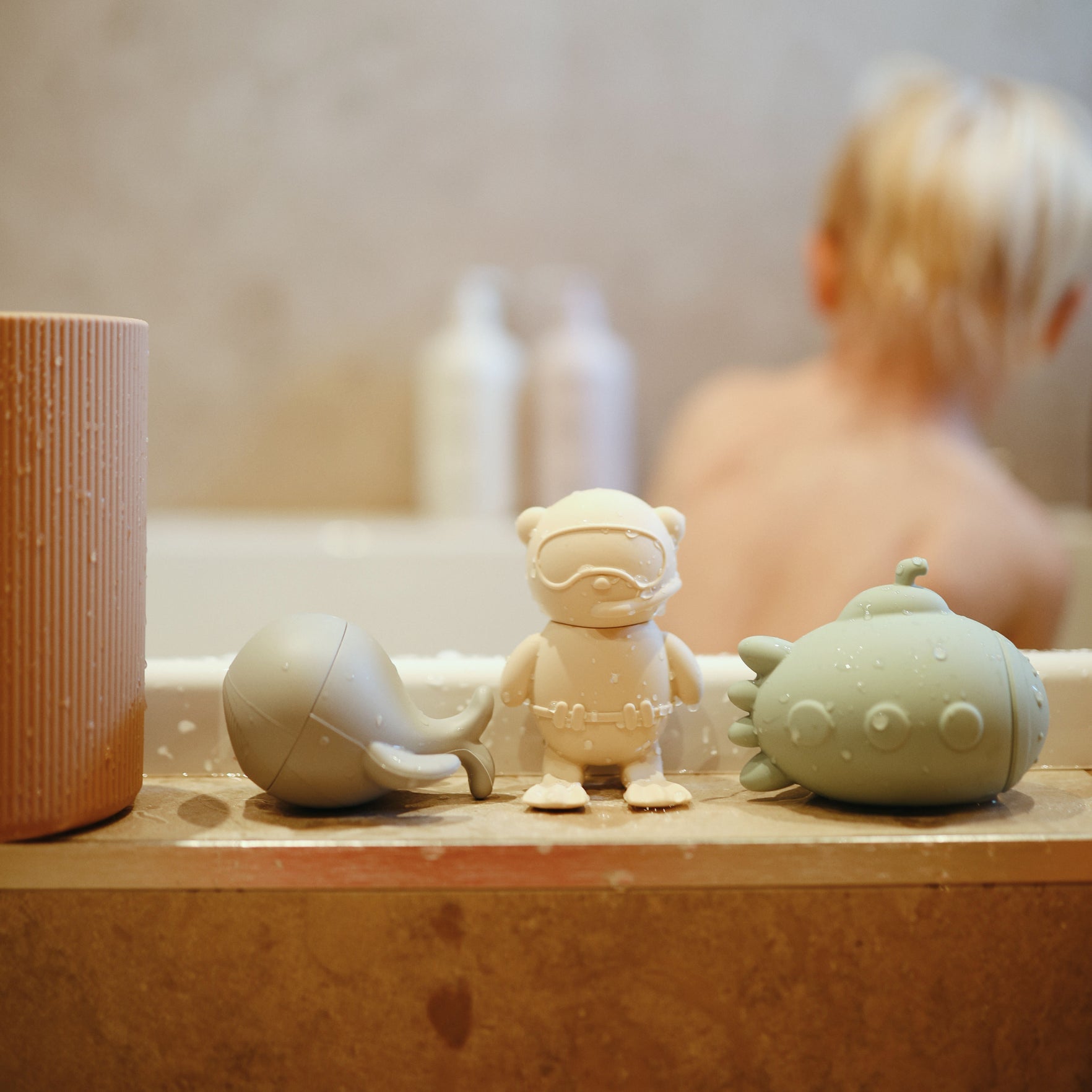 Set de jeux de bain en silicone - Sealife