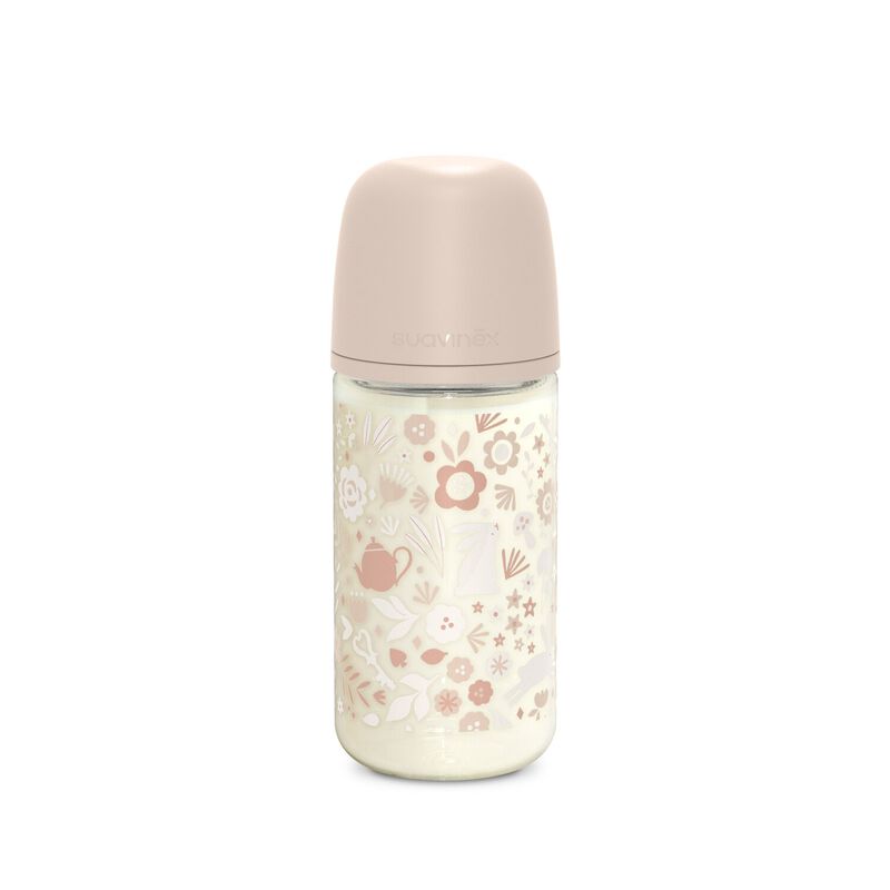 Biberon 240ml en verre avec tétine SX Pro M Wonderland