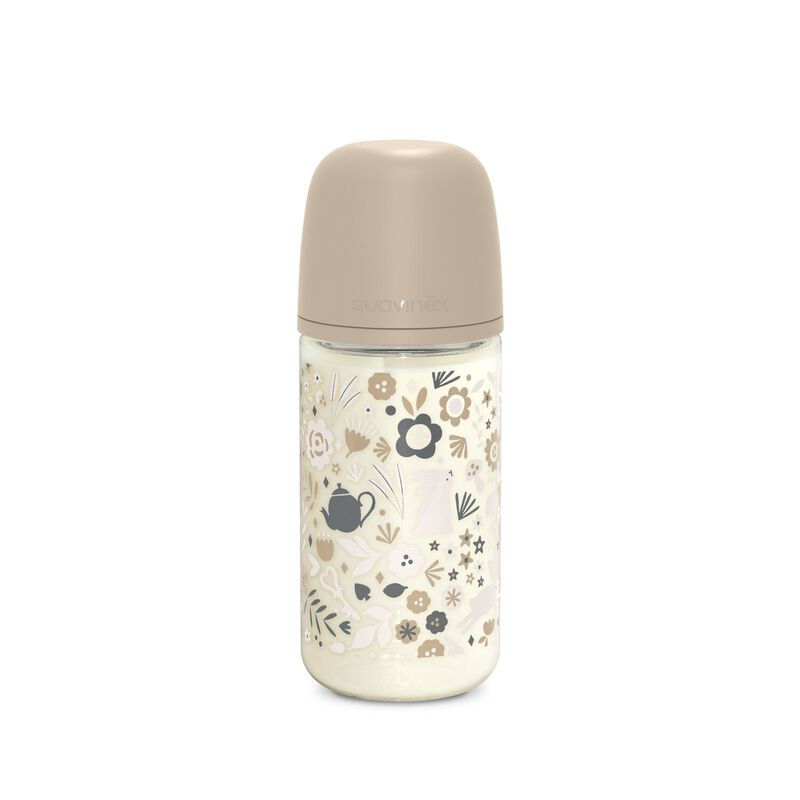 Biberon 240ml en verre avec tétine SX Pro M Wonderland