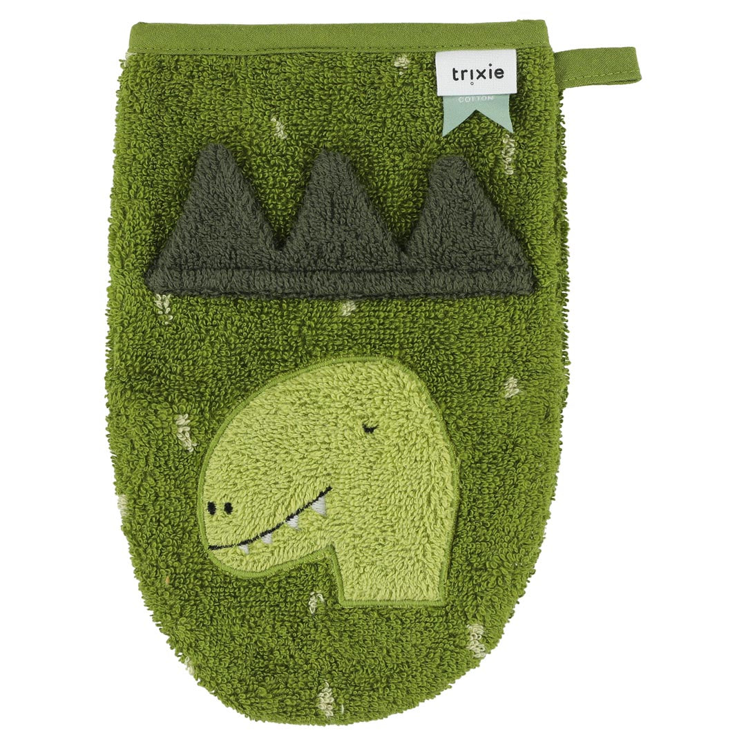 Lot de 2 gants de toilettes Mr Dino / Mrs Elephant
