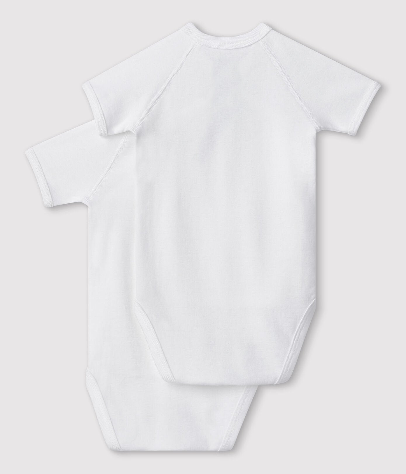 Lot de 2 bodies blancs manches courtes
