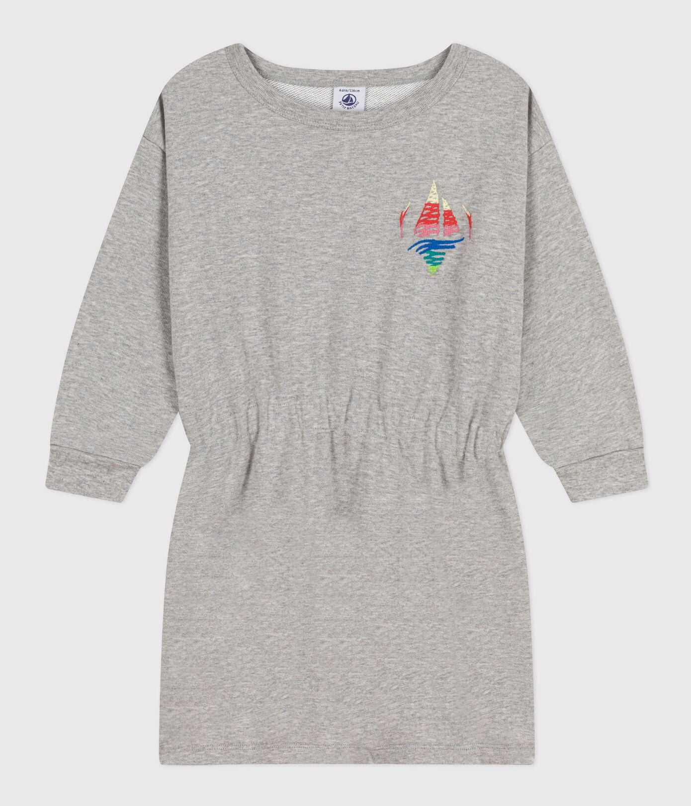 Robe manches longues en molleton brossé