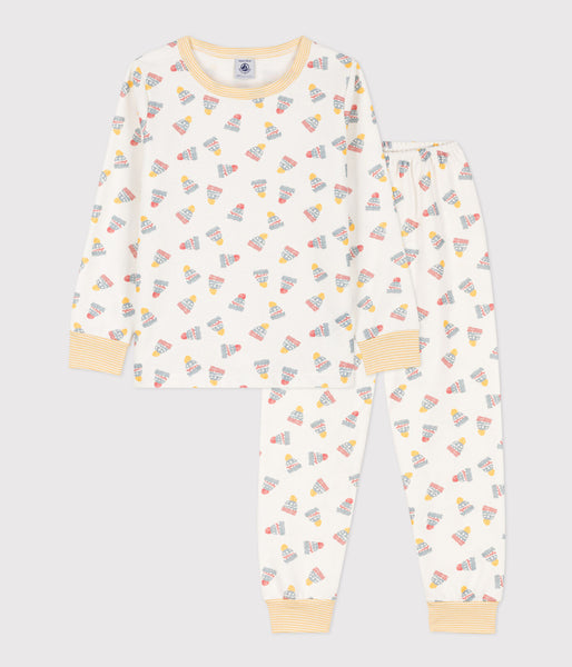Pyjama imprimé bonnet molleton enfant