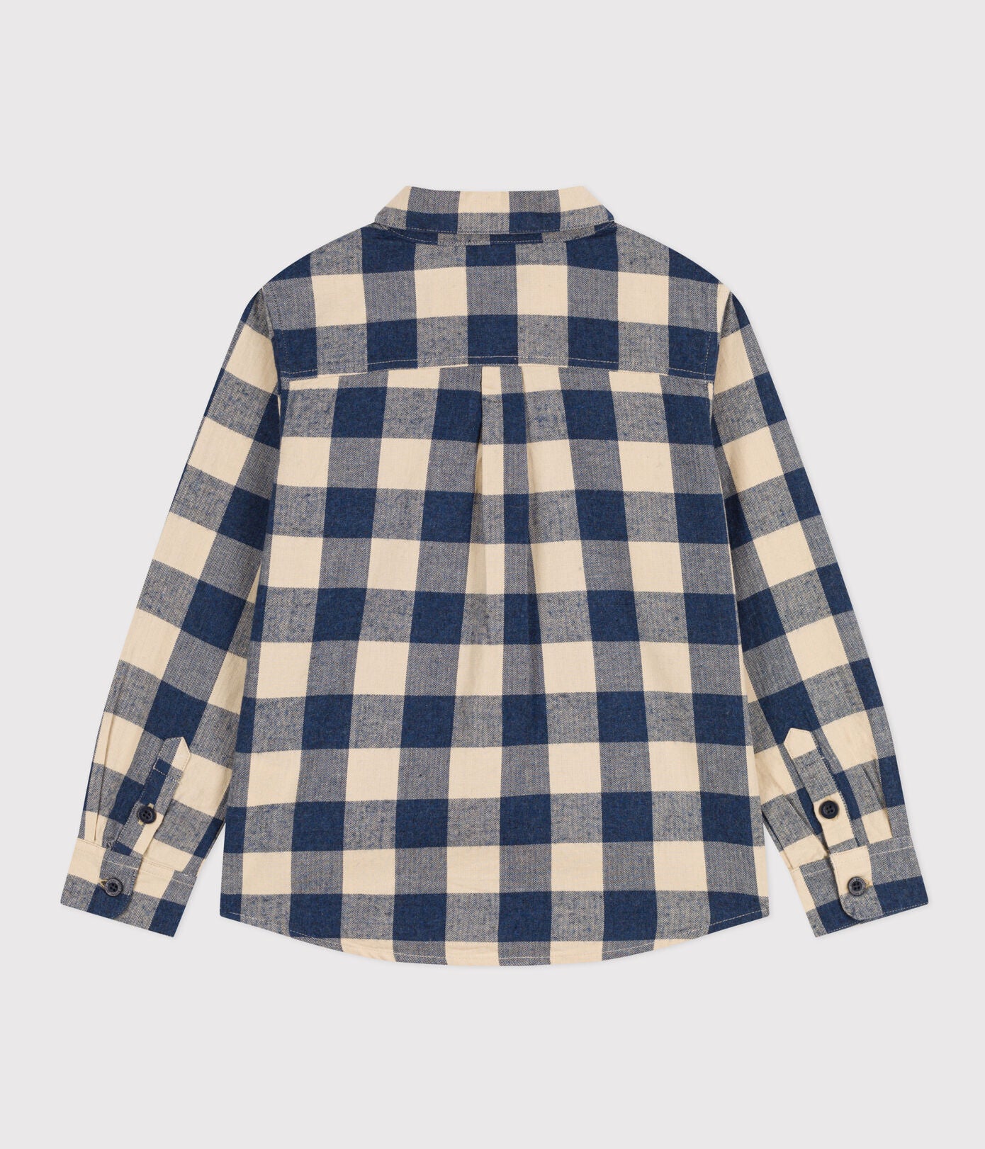 Chemise à carreaux en flanelle de coton enfant