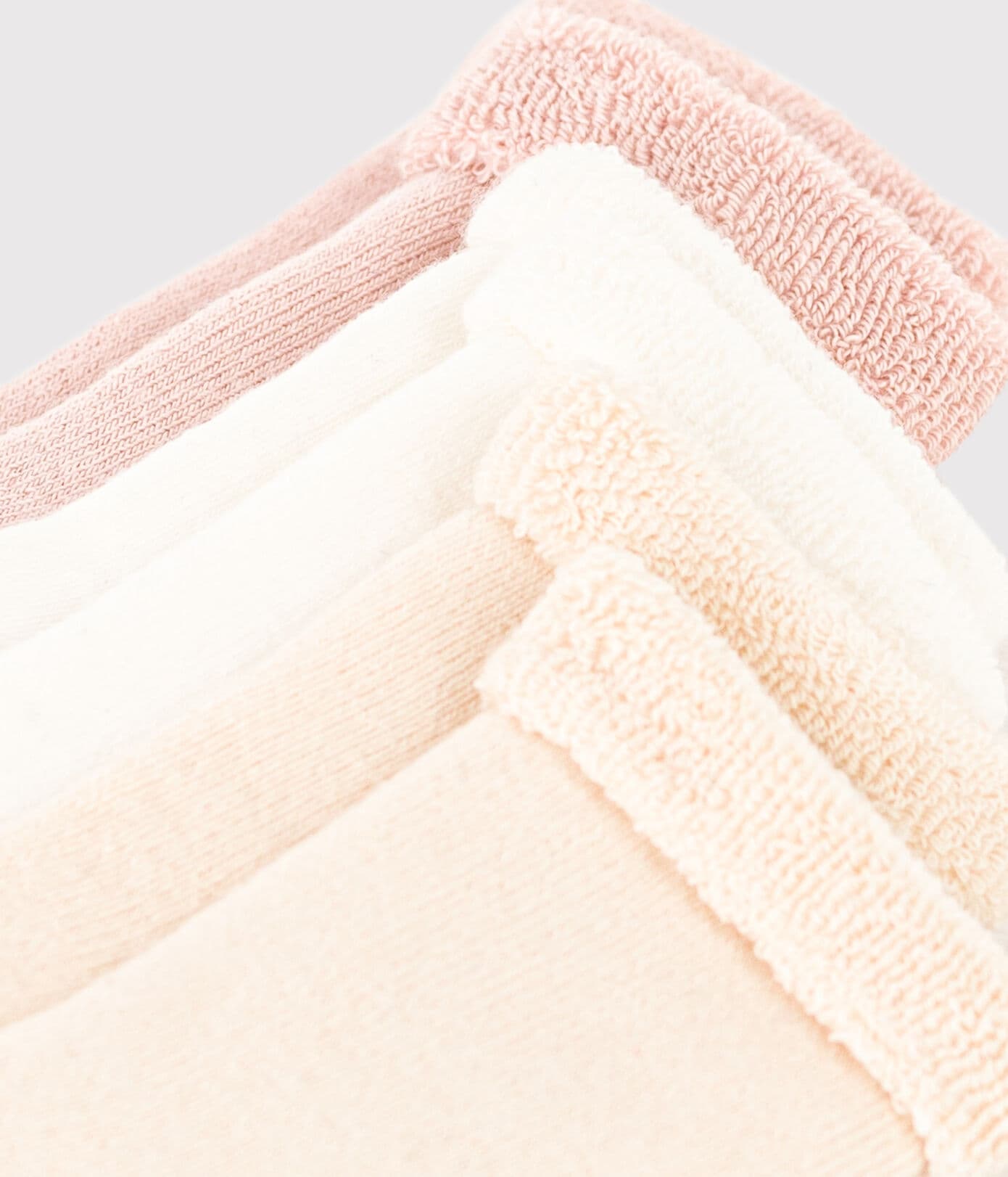 Lot de 3 paires de chaussettes bébé en tricot uni