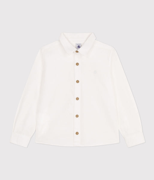 Chemise blanche en coton - enfant