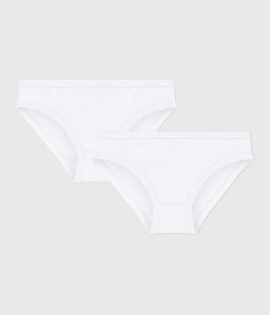Lot de 2 culottes blanches