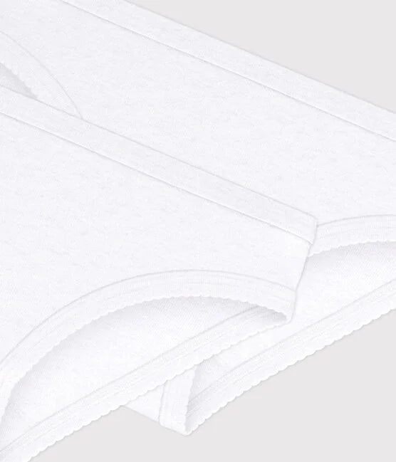 Lot de 2 culottes blanches