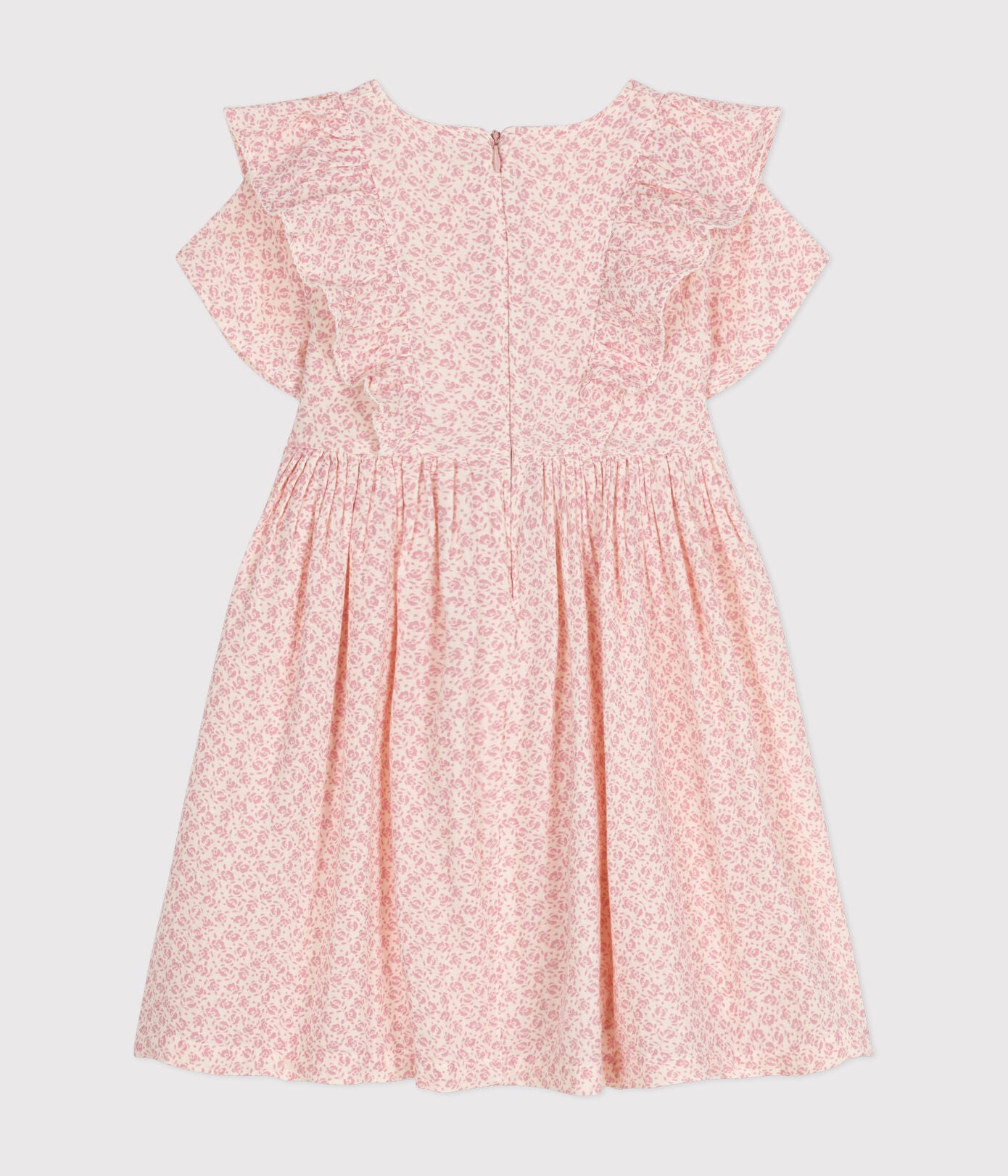 Robe imprimée manches courtes en gaze de coton enfant