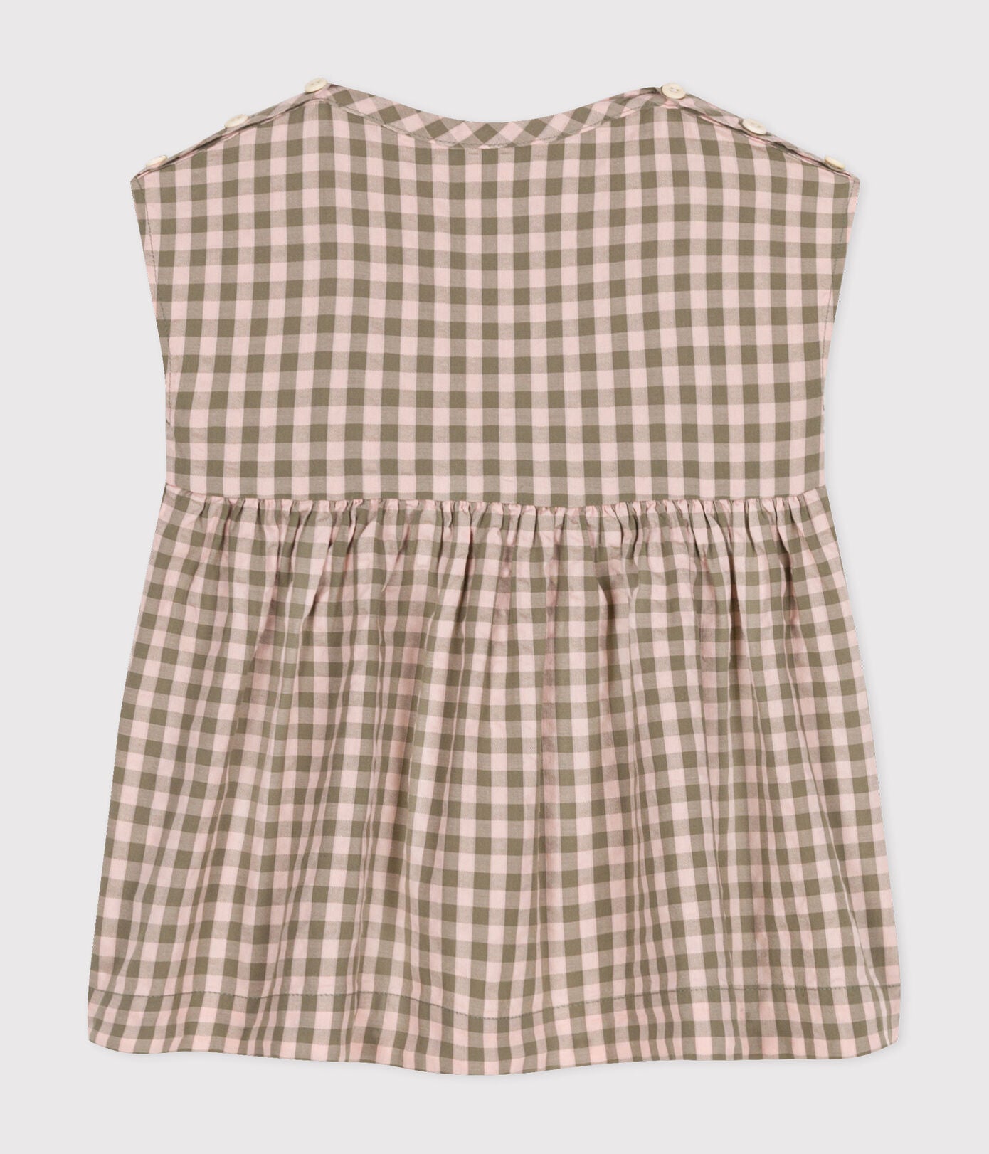 Robe manches courtes en seersucker