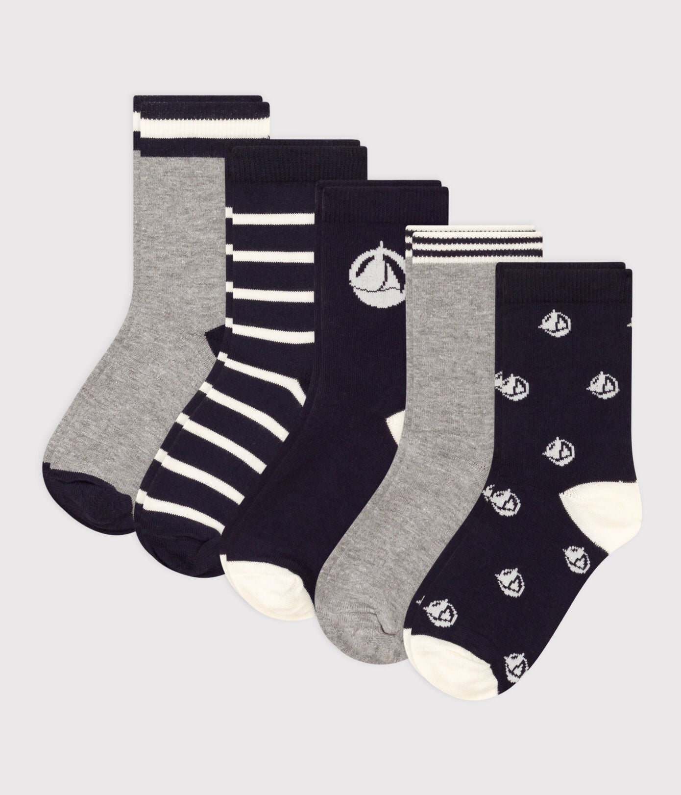 Lot de 5 paires de chaussettes enfant