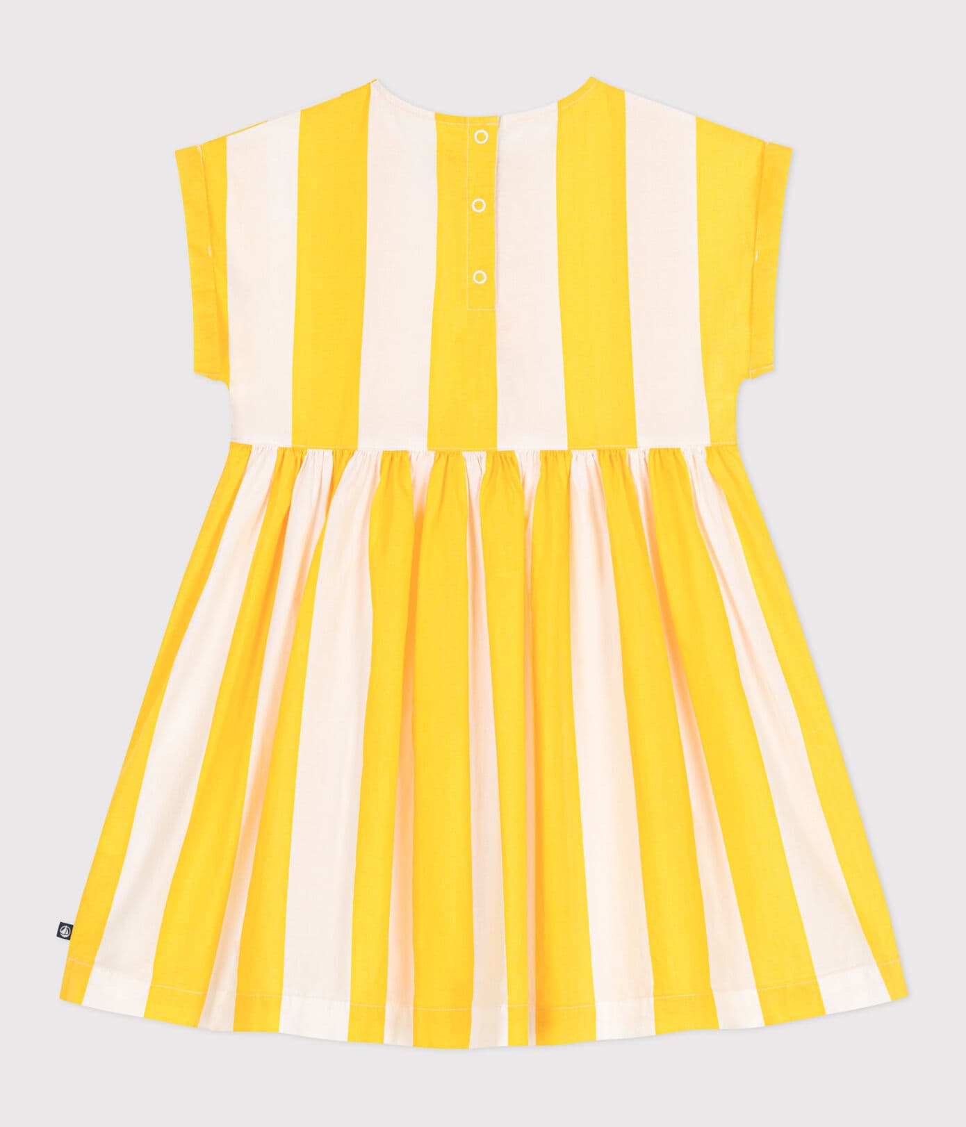Robe manches courtes coton rayures - enfant