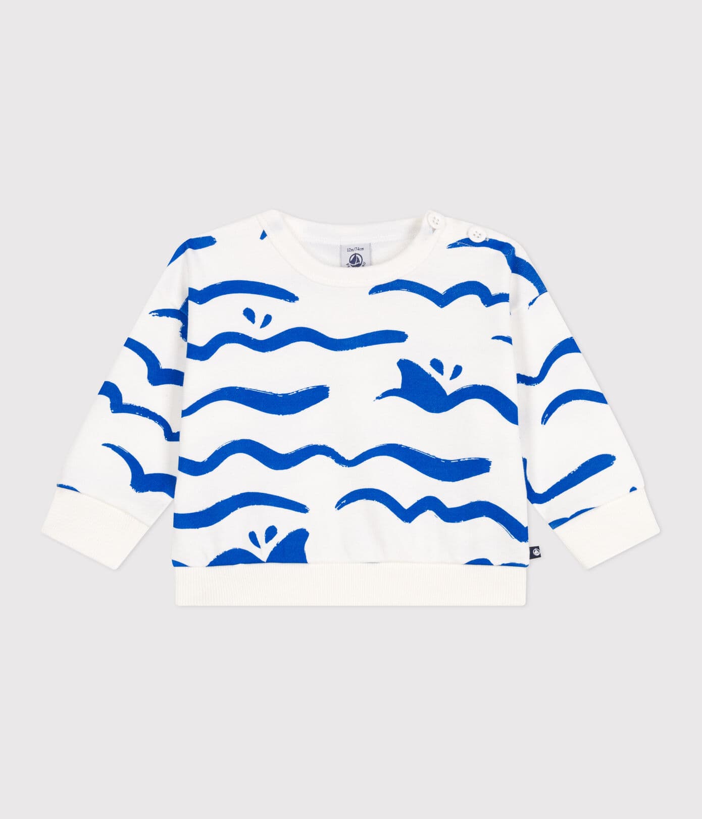 Sweatshirt en coton bébé - Requin