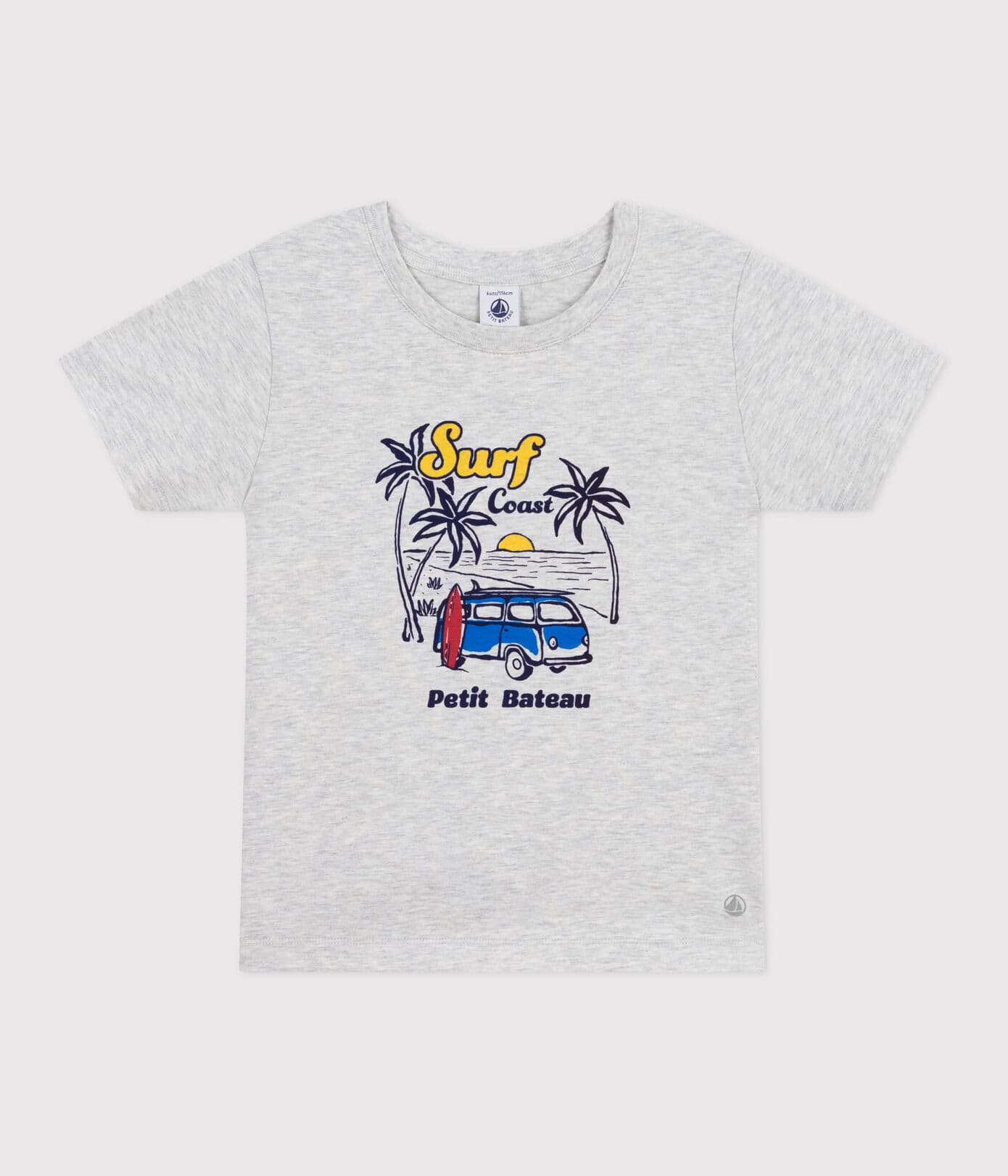T-shirt coton imprimé surf coast - enfant