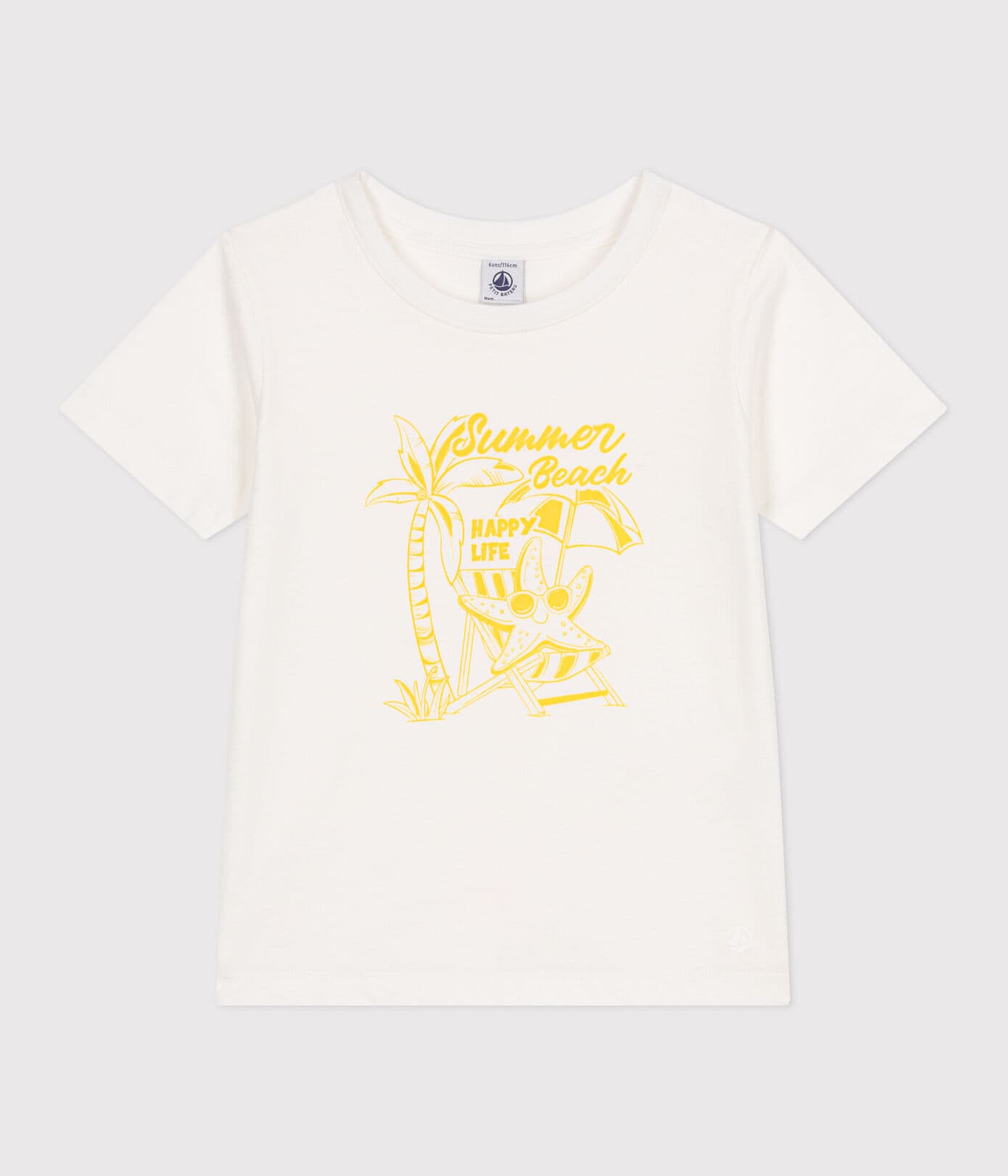 T-shirt coton imprimé summer beach - enfant