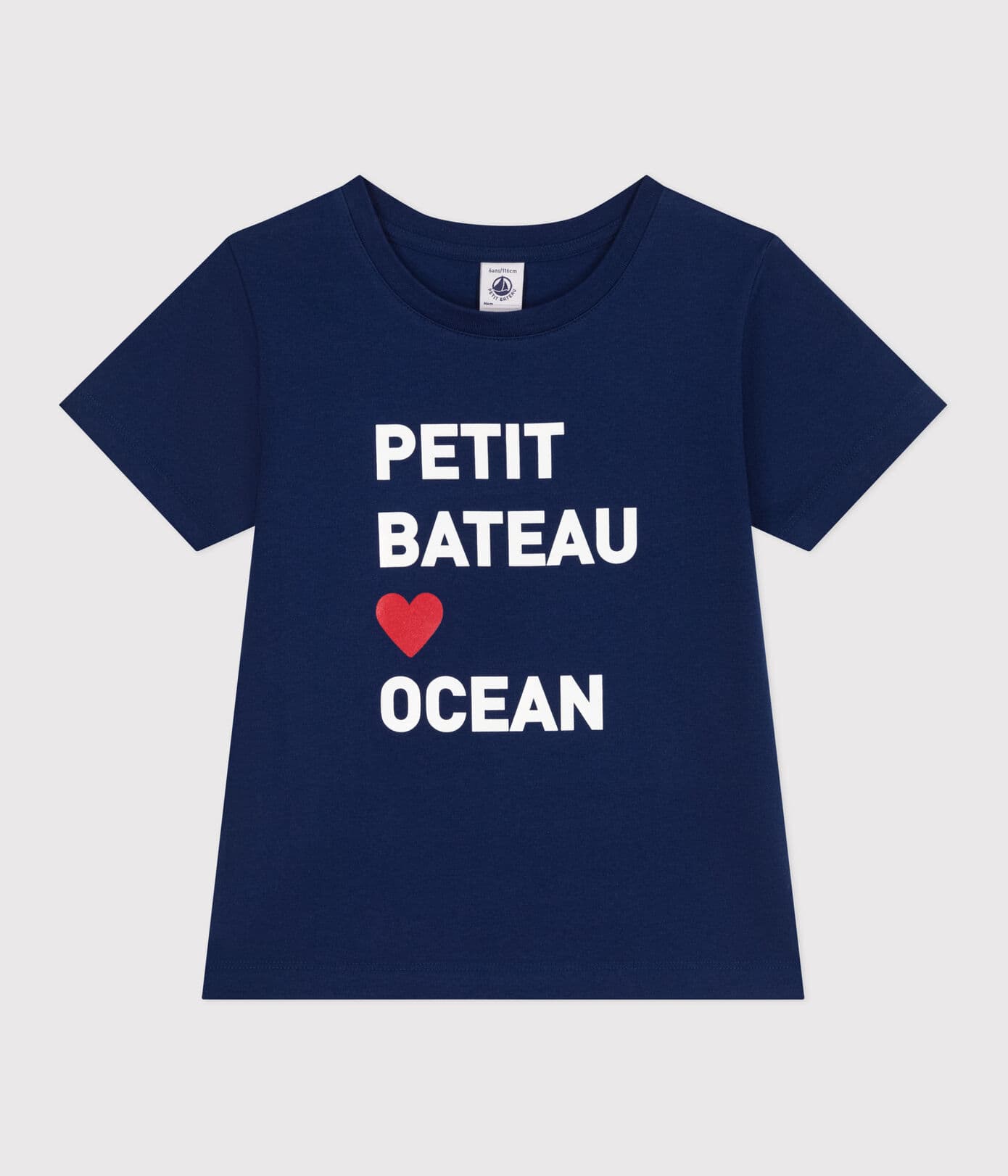 T-shirt enfant mixte en coton manches courtes - ocean