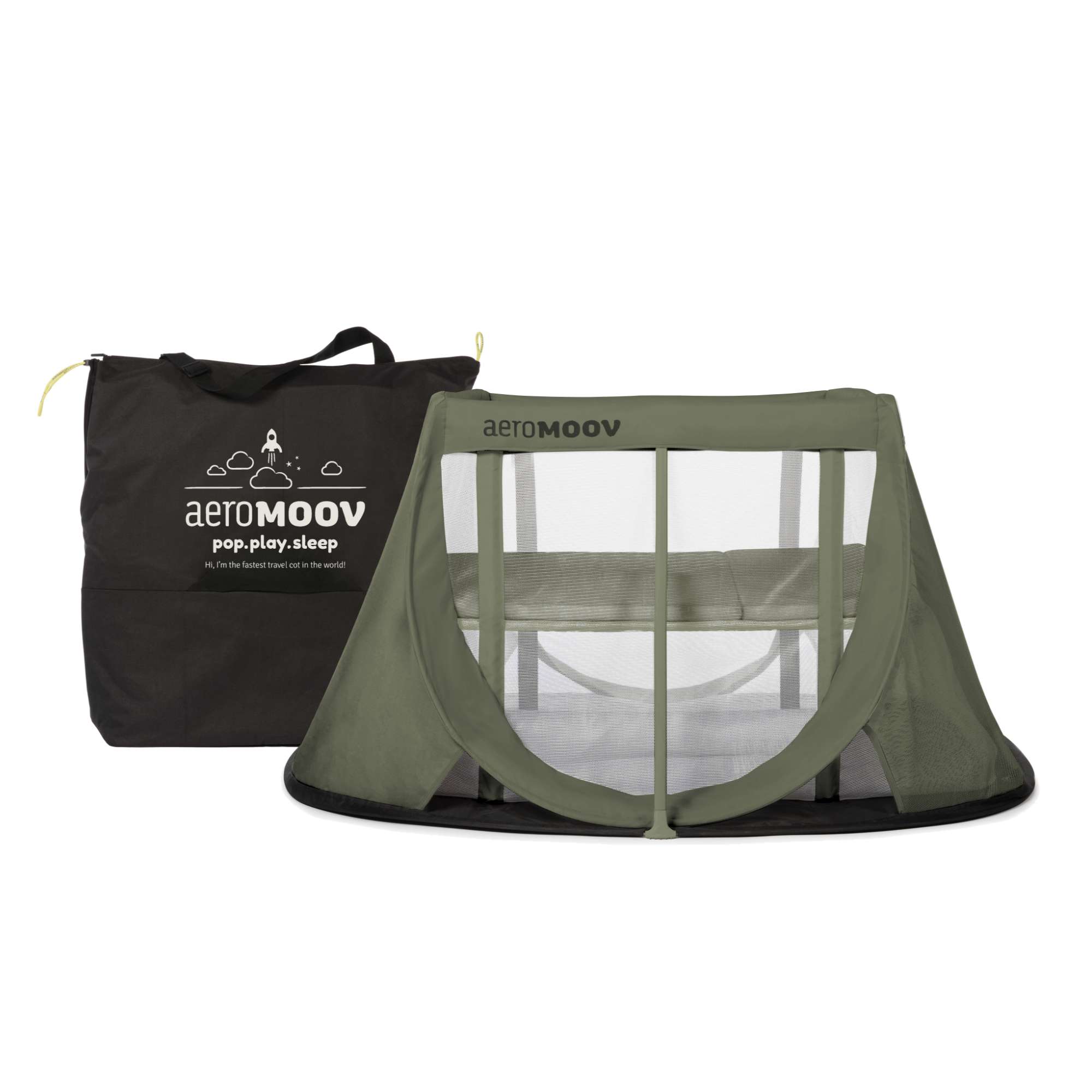 Lit de voyage Aeromoov Green Moss