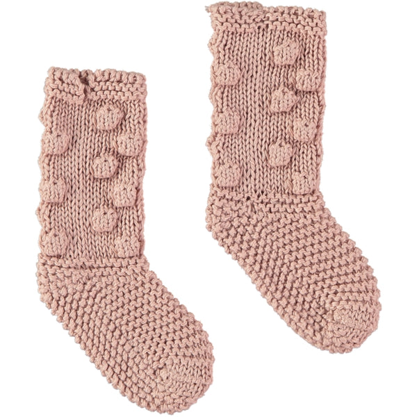 Chaussettes hautes Buddy pale rose
