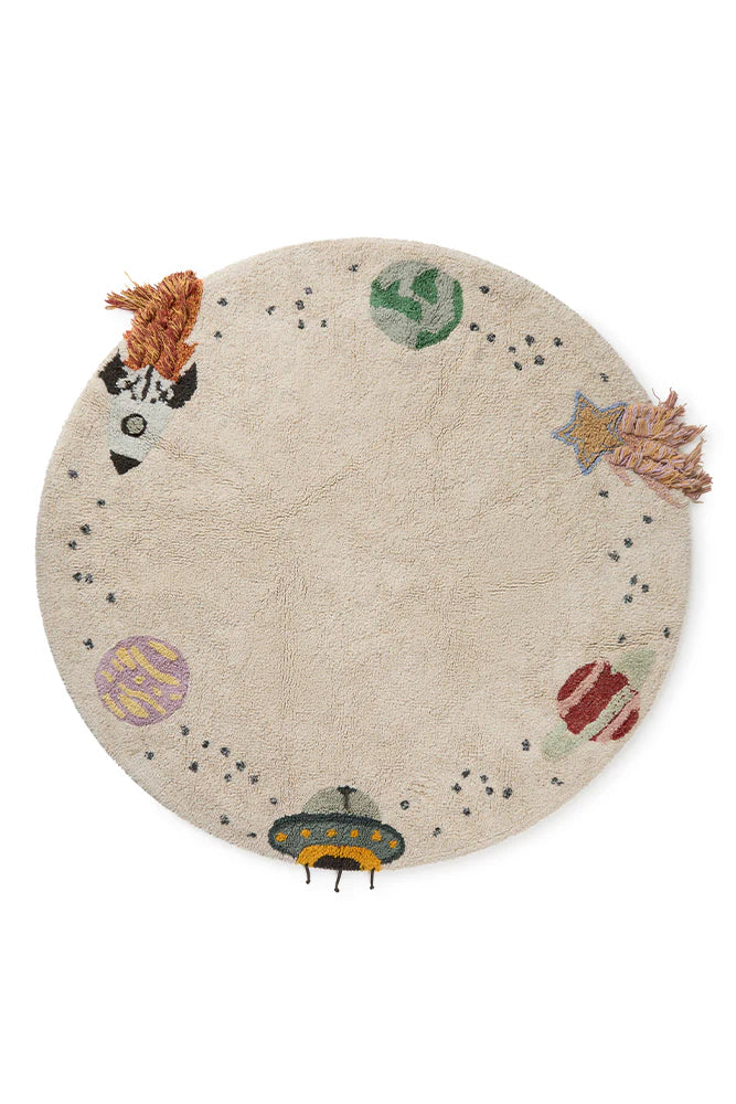 Tapis en coton lavable -  Interstellar Journey