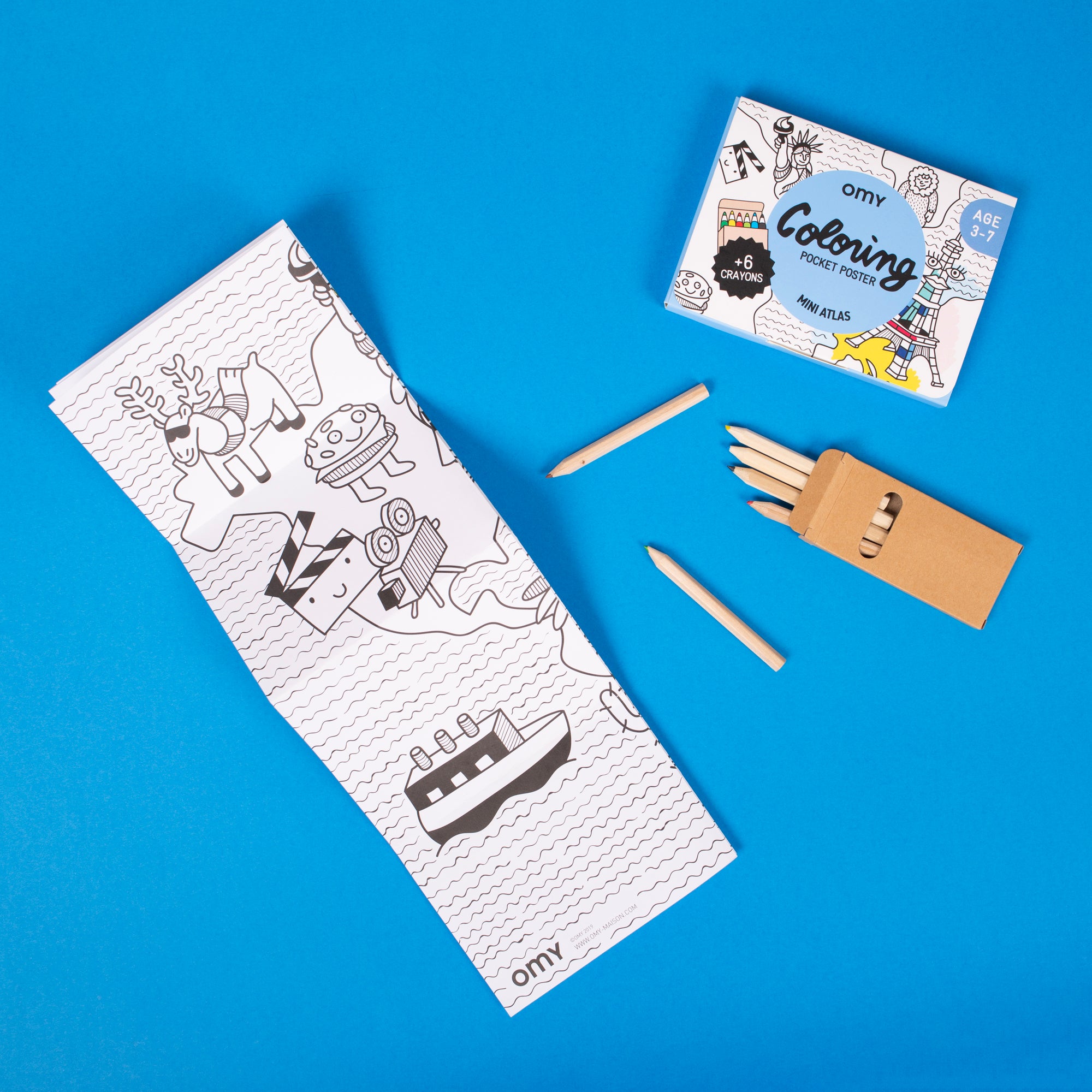 Coloring Pocket - Mini Atlas