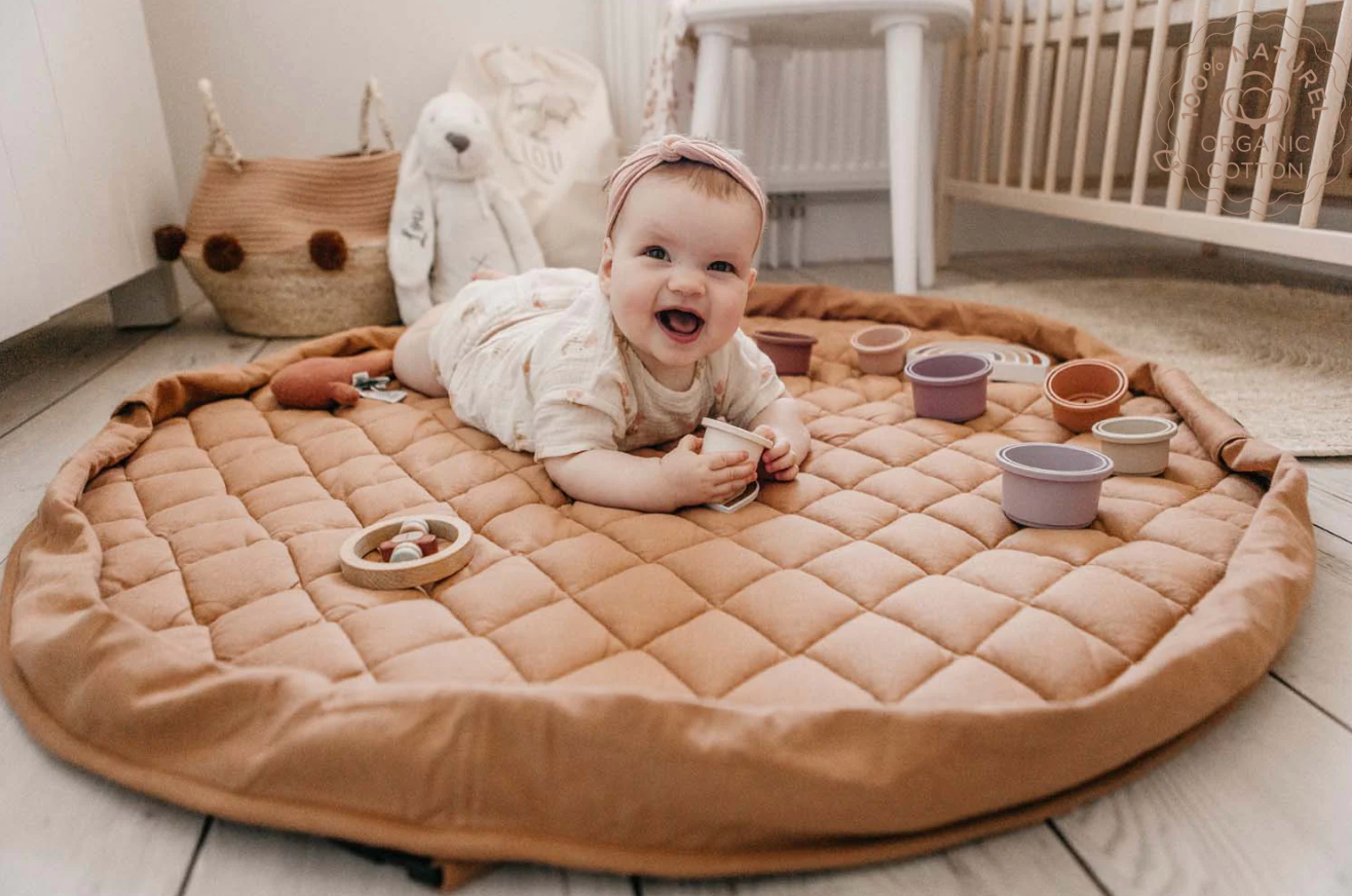 Tapis D'éveil Biologique Brun Fauve