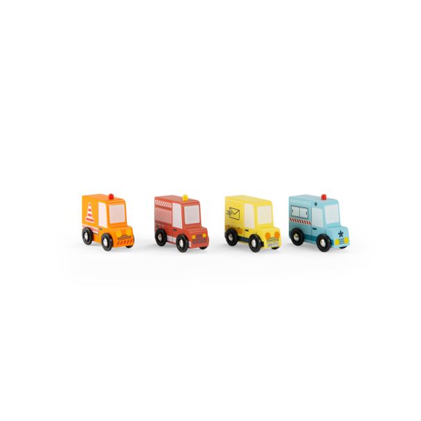 Ensemble de 4 camions - Avenue du Moulin