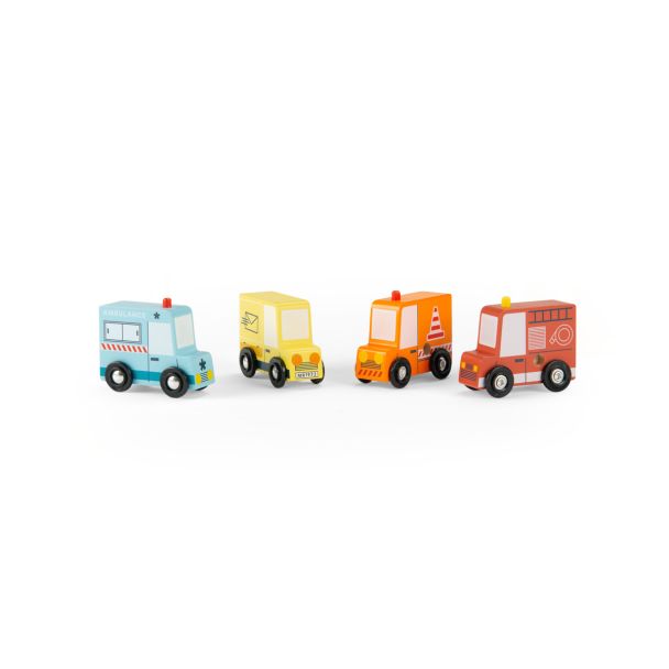 Ensemble de 4 camions - Avenue du Moulin