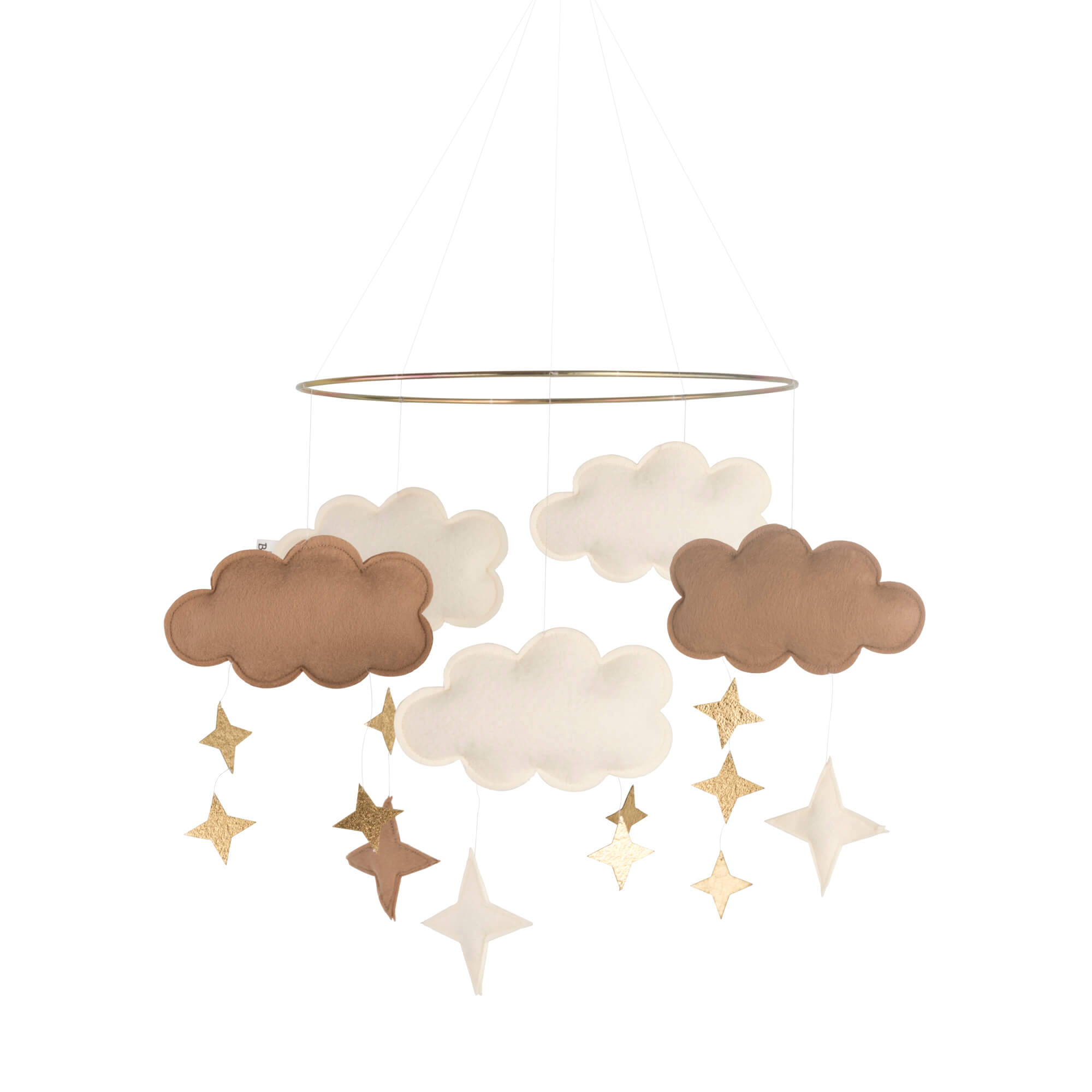 Mobile en feutrine fantasy clouds sandy rose liste #350850