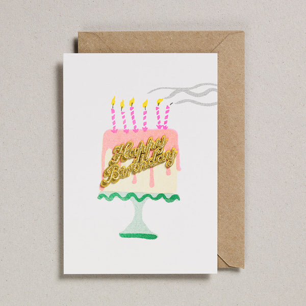 Carte patch - Happy Birthday Cake
