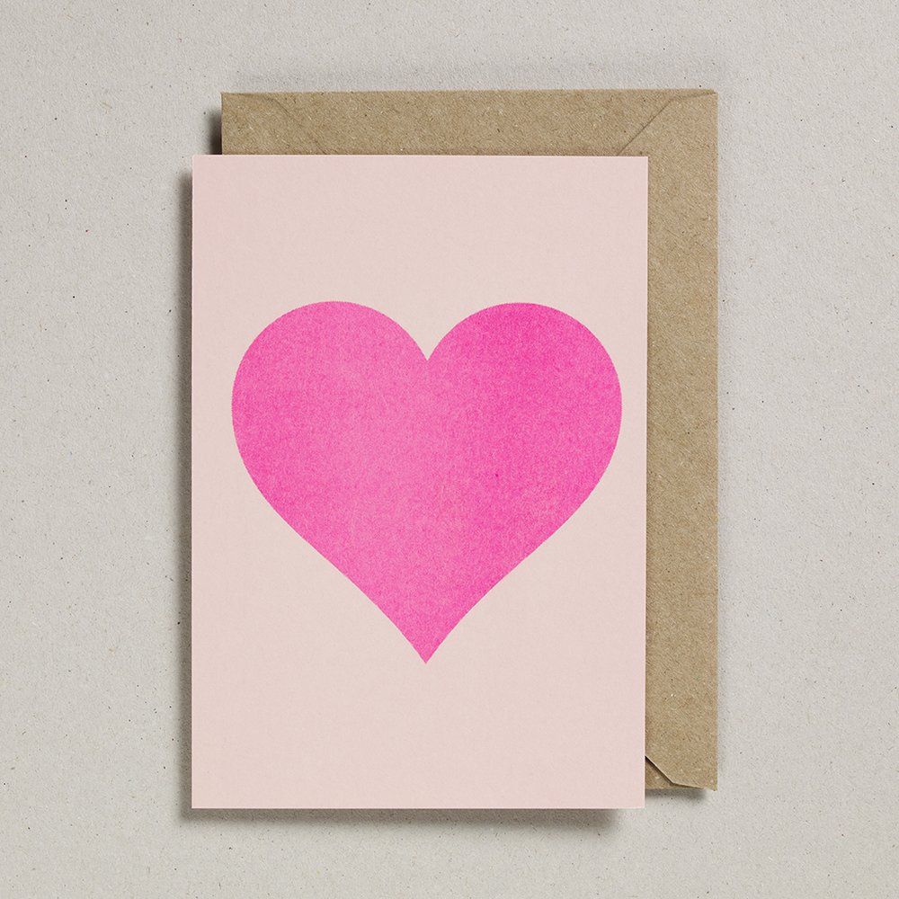 Carte Valentines - Simple Pink Heart