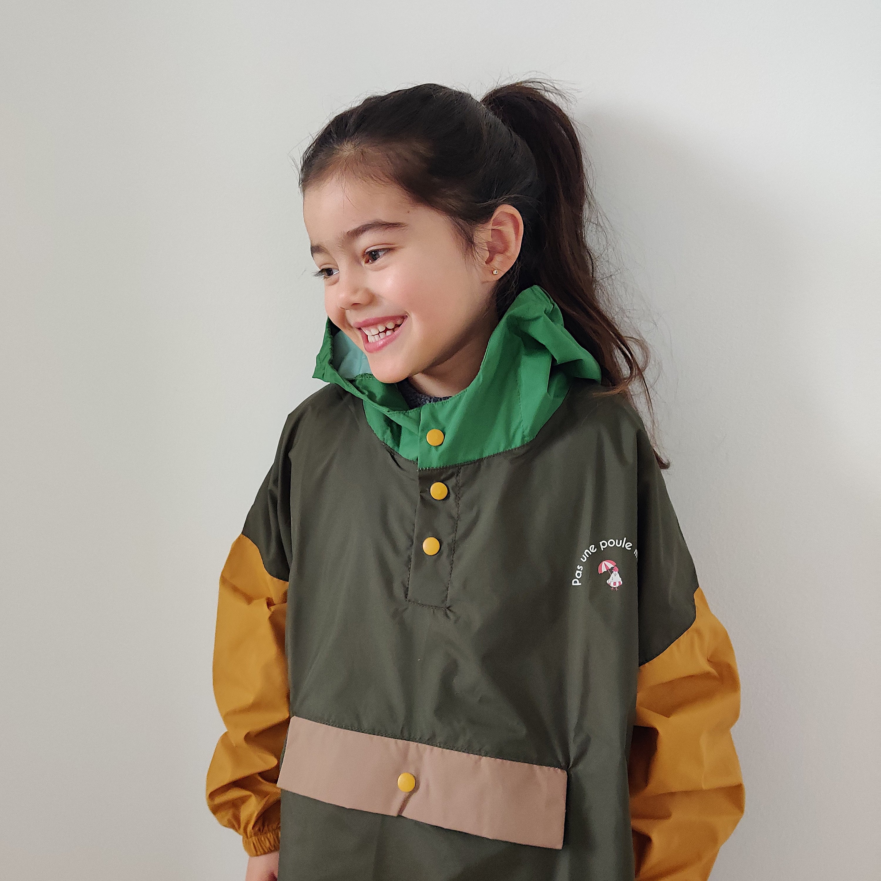 Poncho de pluie Kaki - enfant