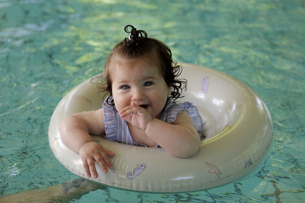 Siège de bain gonflable 1-3 ans Water Lily Sand Rose