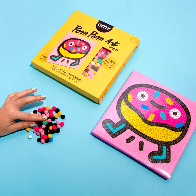 Donut - Kit tableau pompons