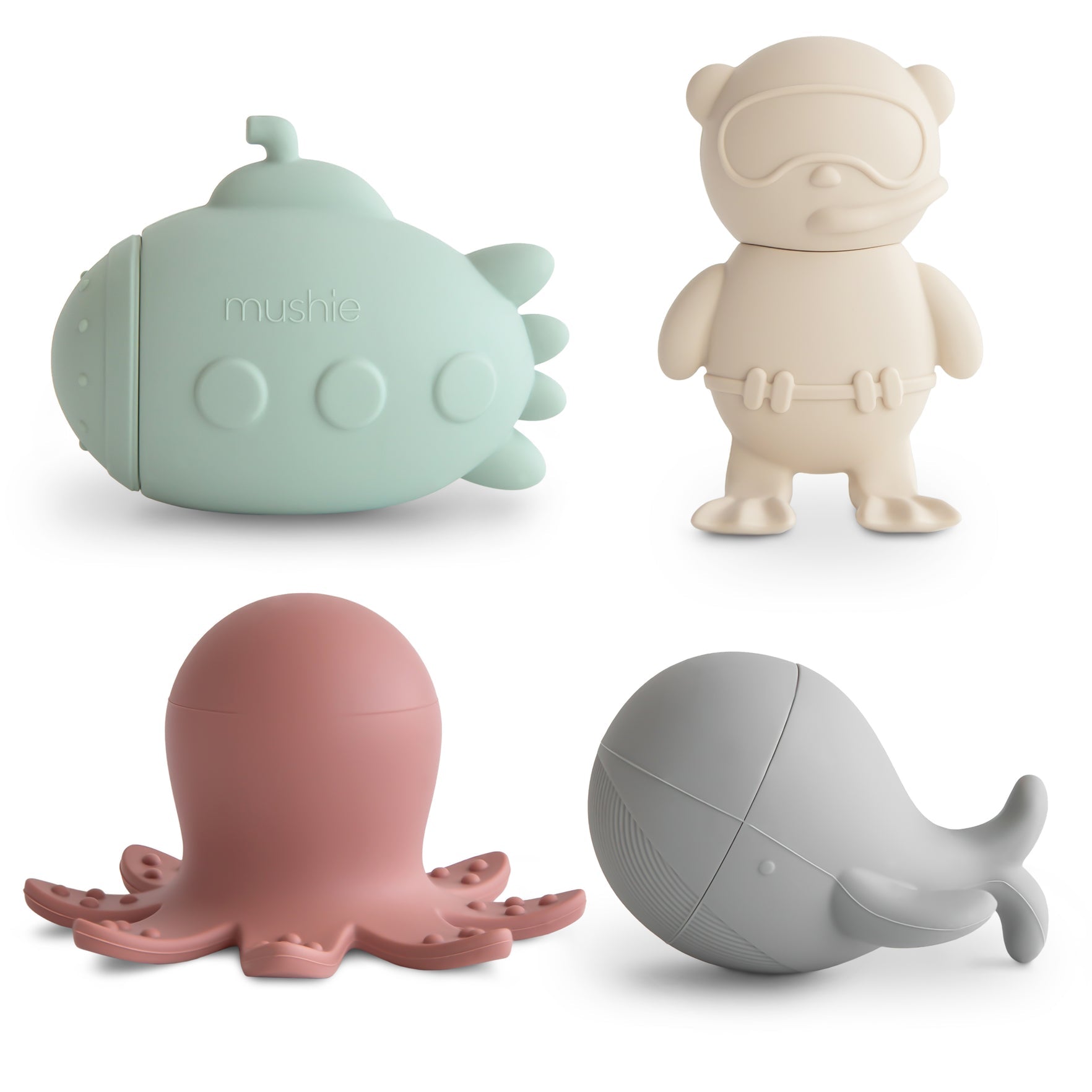 Set de jeux de bain en silicone - Sealife