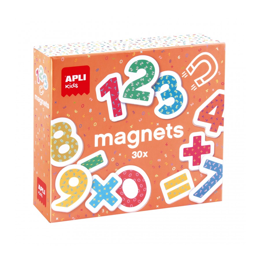 Magnet chiffres en bois 30 u.