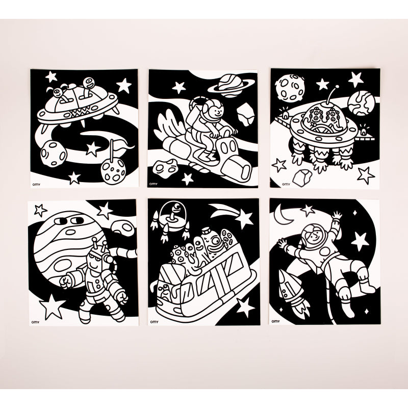 Coloriage velours Cosmos