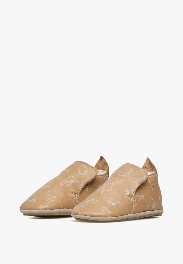 Chaussons souples Baby nocciola dino