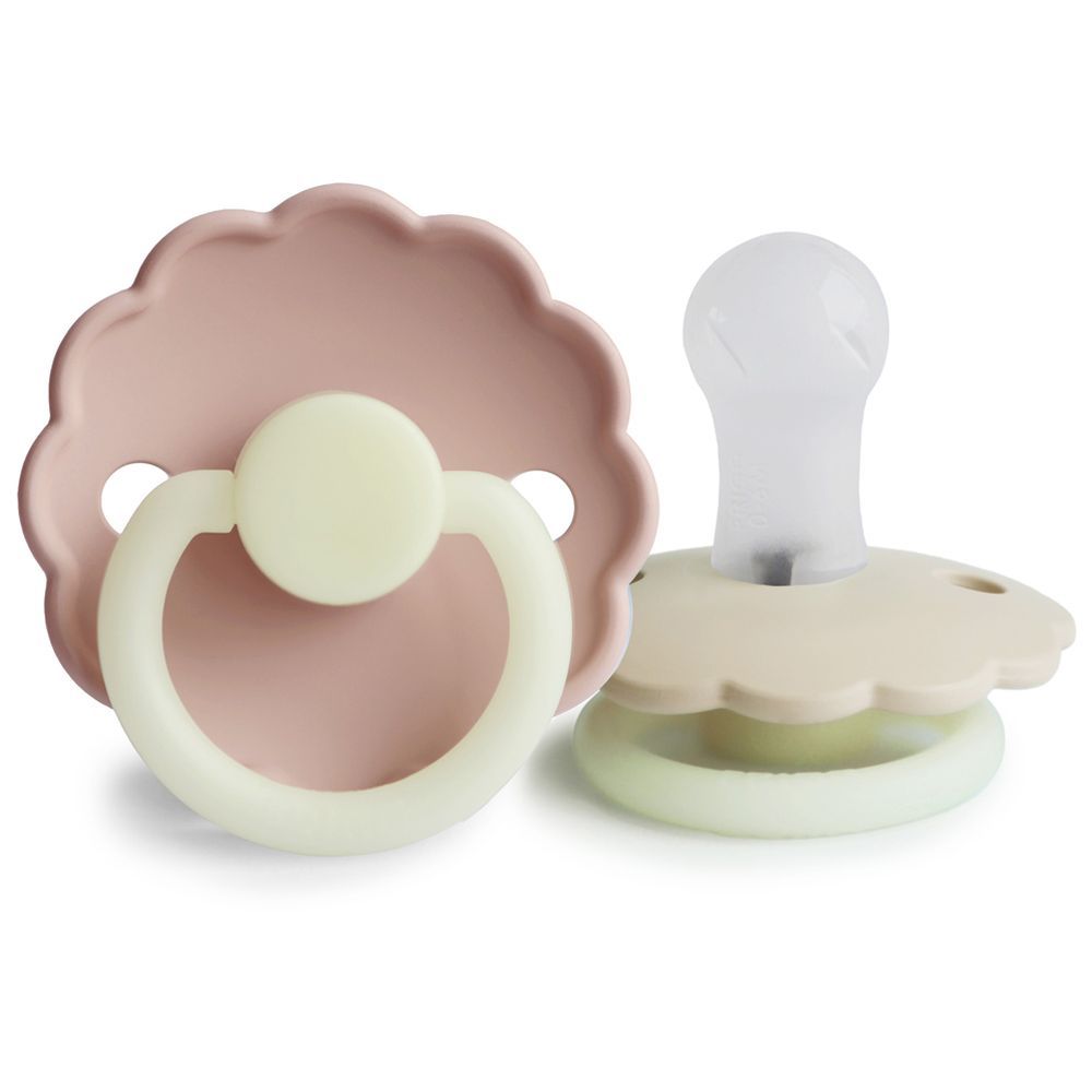 Tétine Daisy Night silicone - Cream