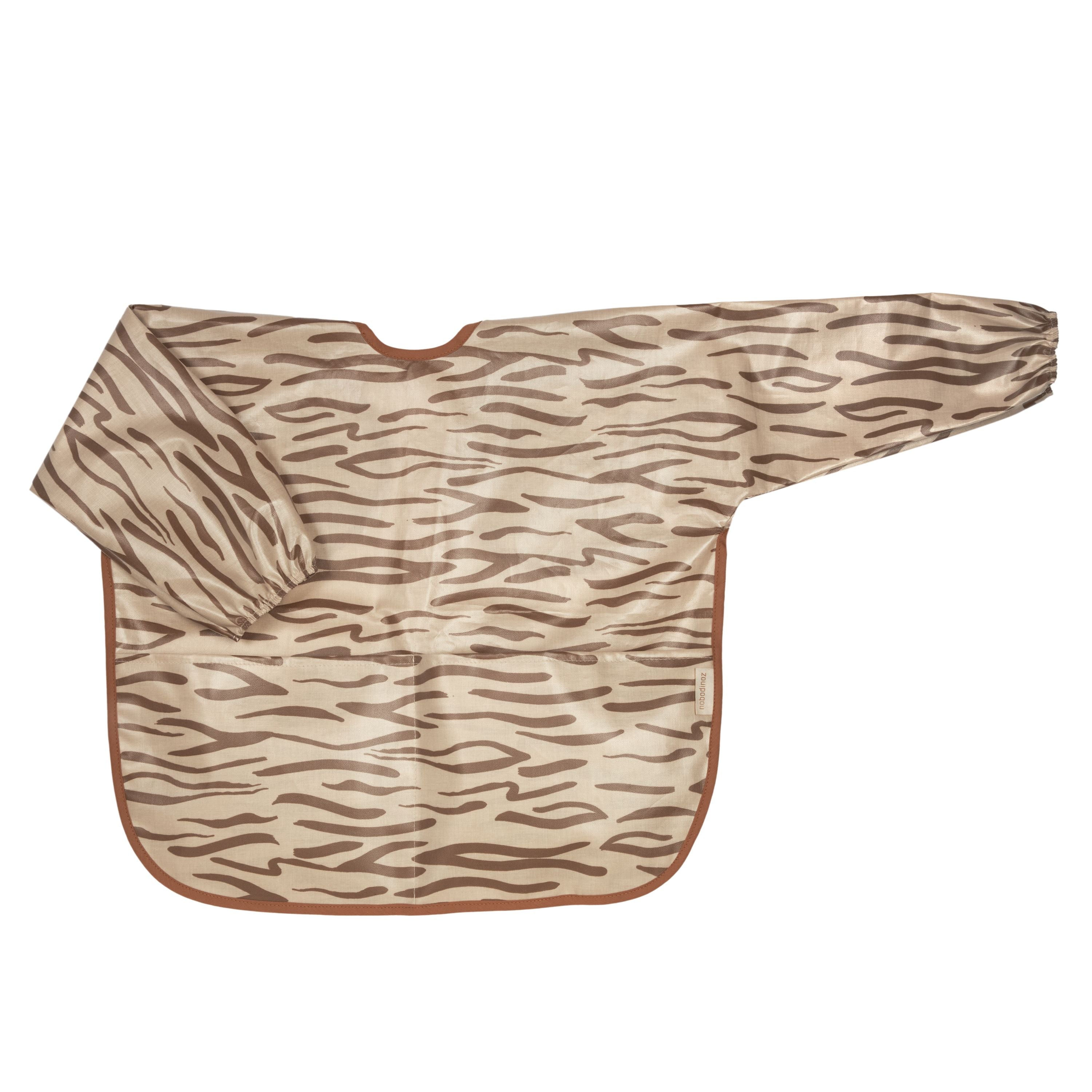 Get Ready bavoir avec manches imperméable - Brown Waves