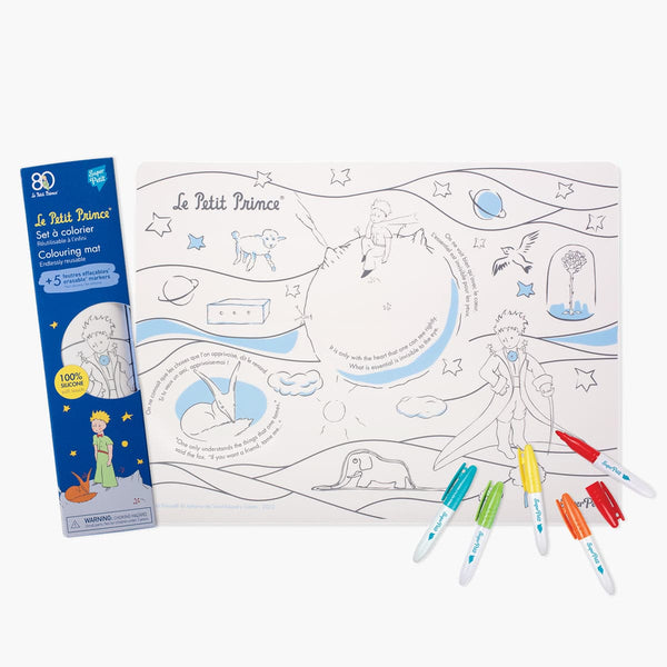 Set coloriage en silicone + feutres - Le Petit Prince