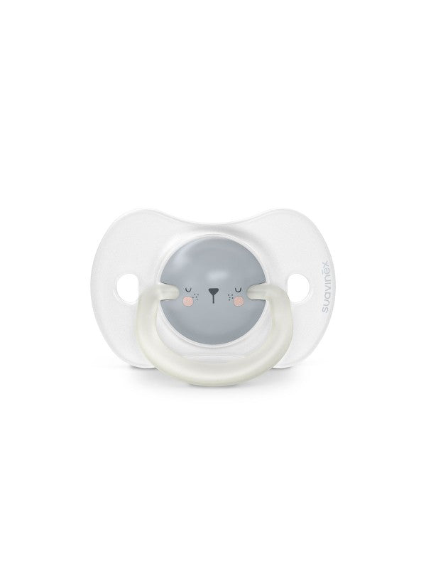 Lot de 2 sucettes Night & Day 0-6m Ours