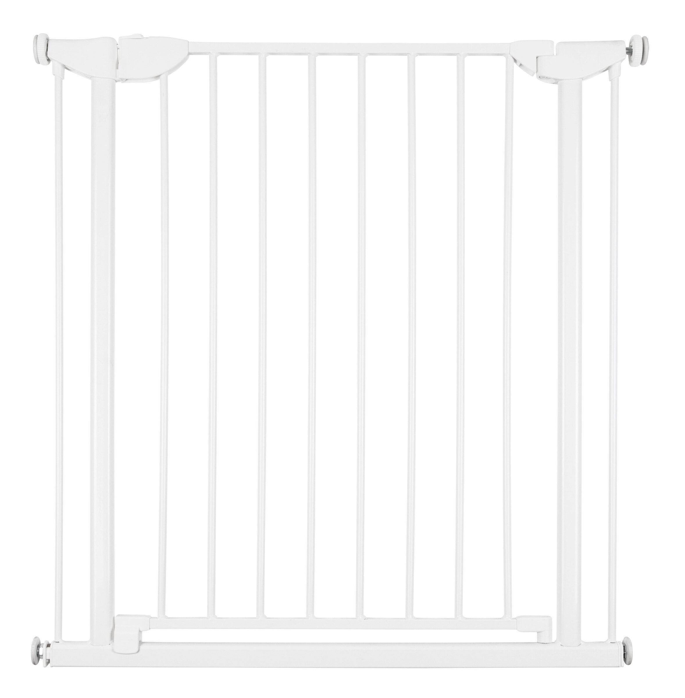 Barrière de sécurité en métal blanc