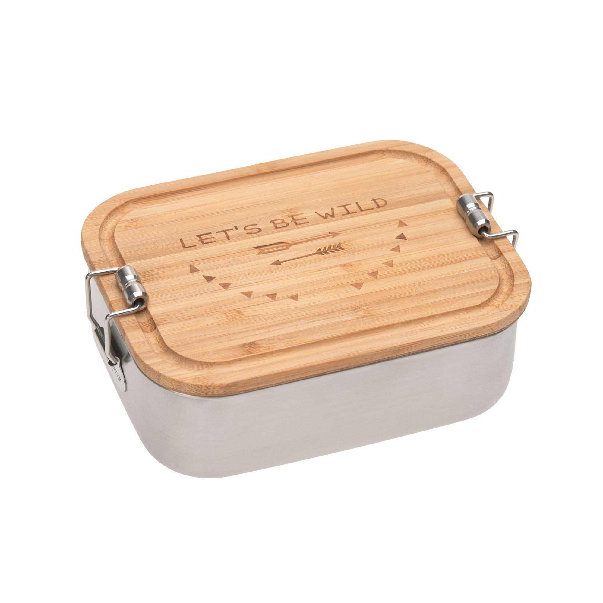 Boîtes à goûter enfants inox bambou - Adventure