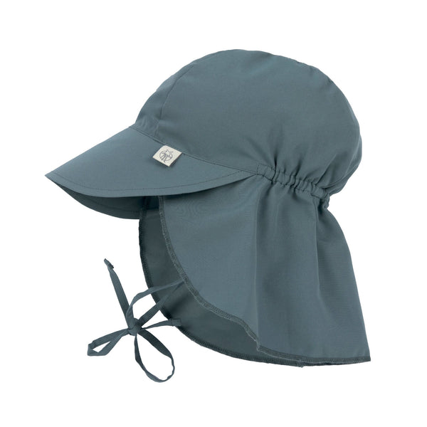 Casquette protège nuque enfants (anti-UV), bleu 3-6m